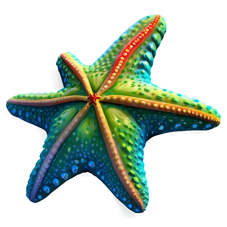 Colorful Starfish Illustration Png Psj34