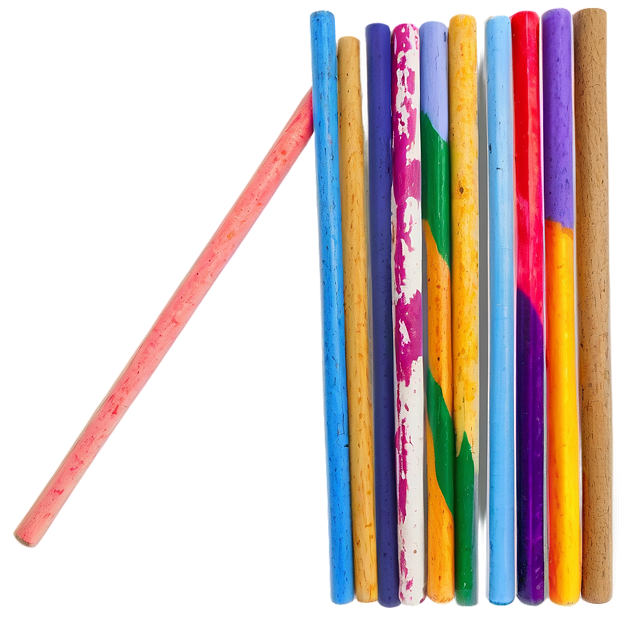 Colorful Sticks Png 06132024