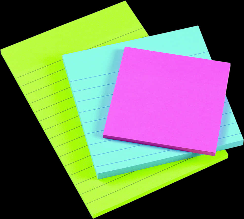 Colorful Sticky Notes Array