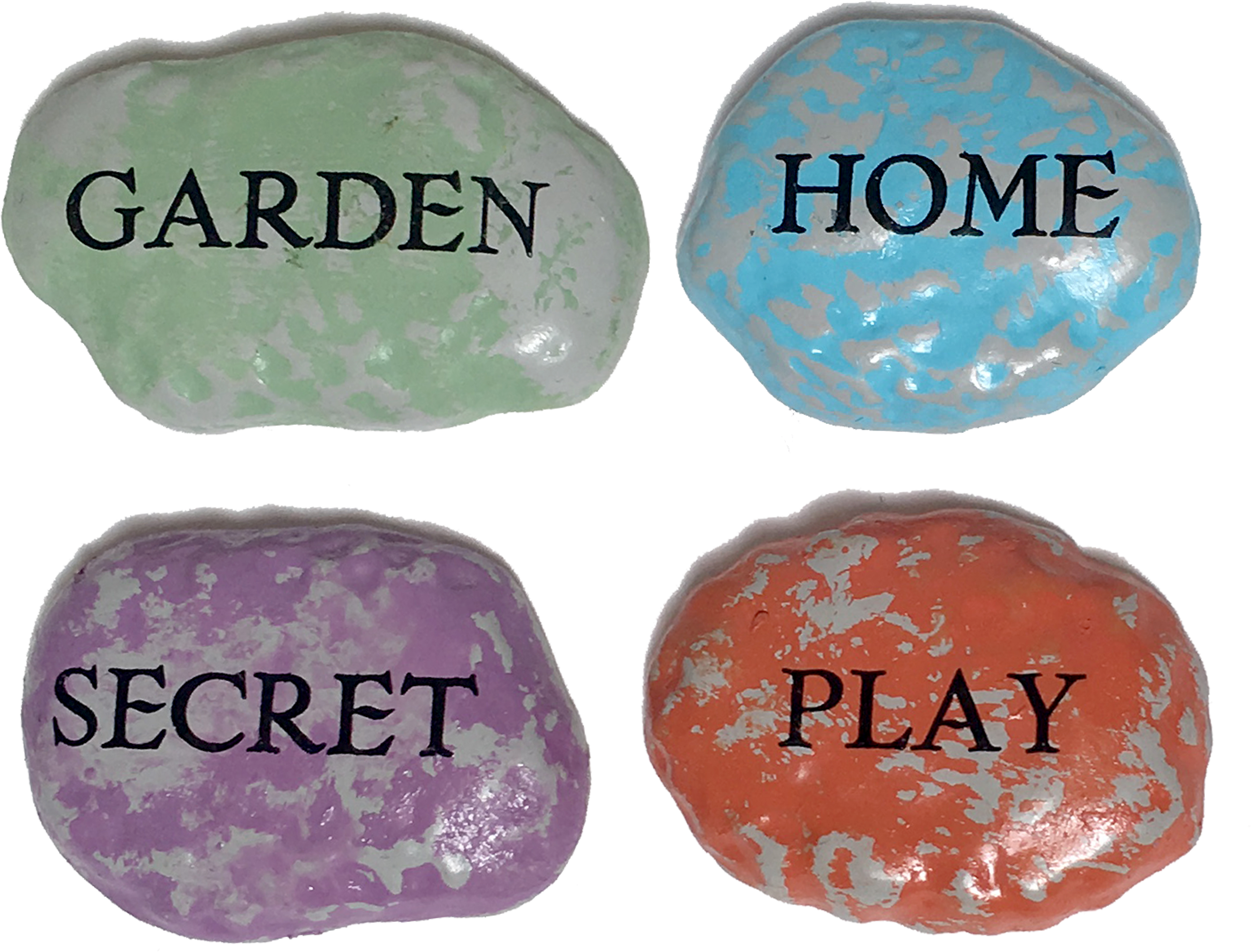 Colorful Stones With Words