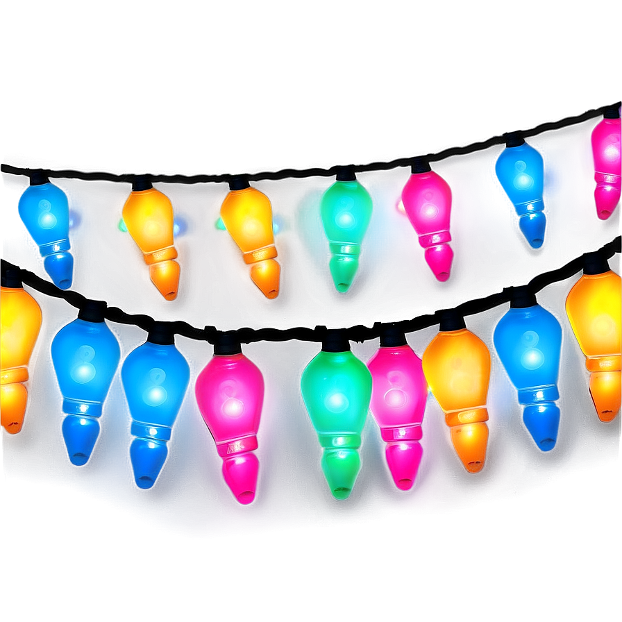 Colorful String Lights Png 58