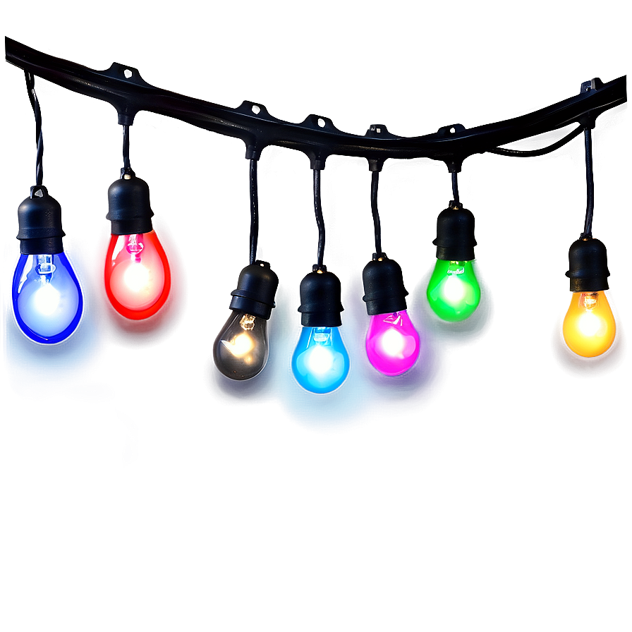 Colorful String Lights Png Vkh97