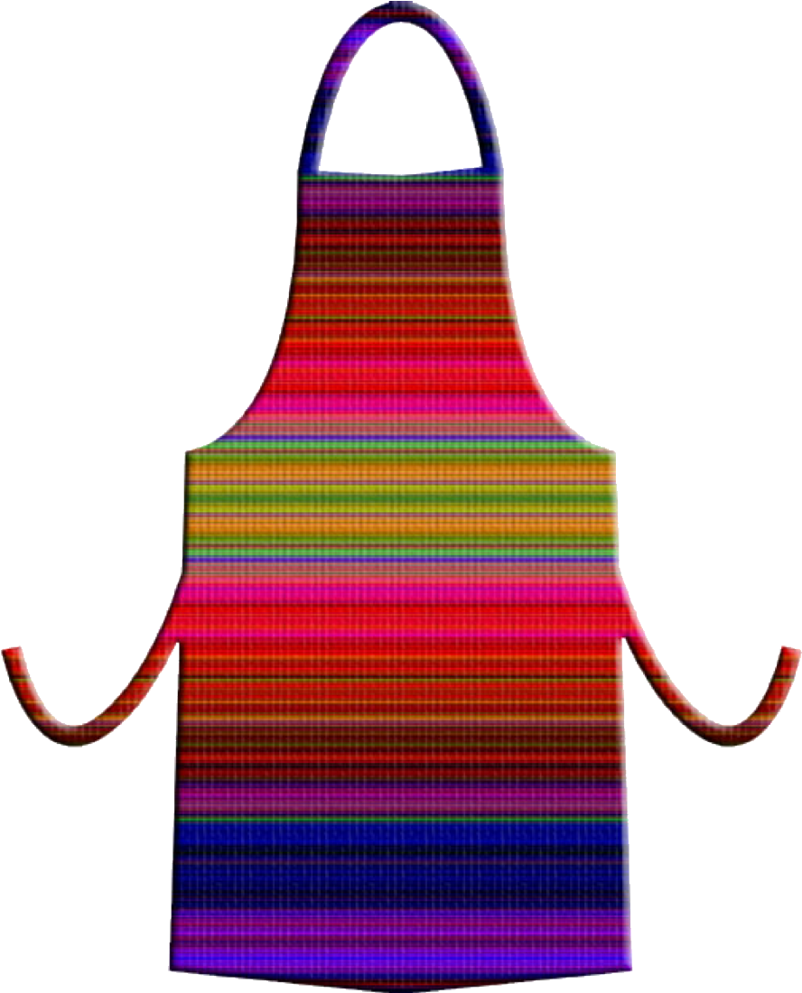 Colorful Striped Apron