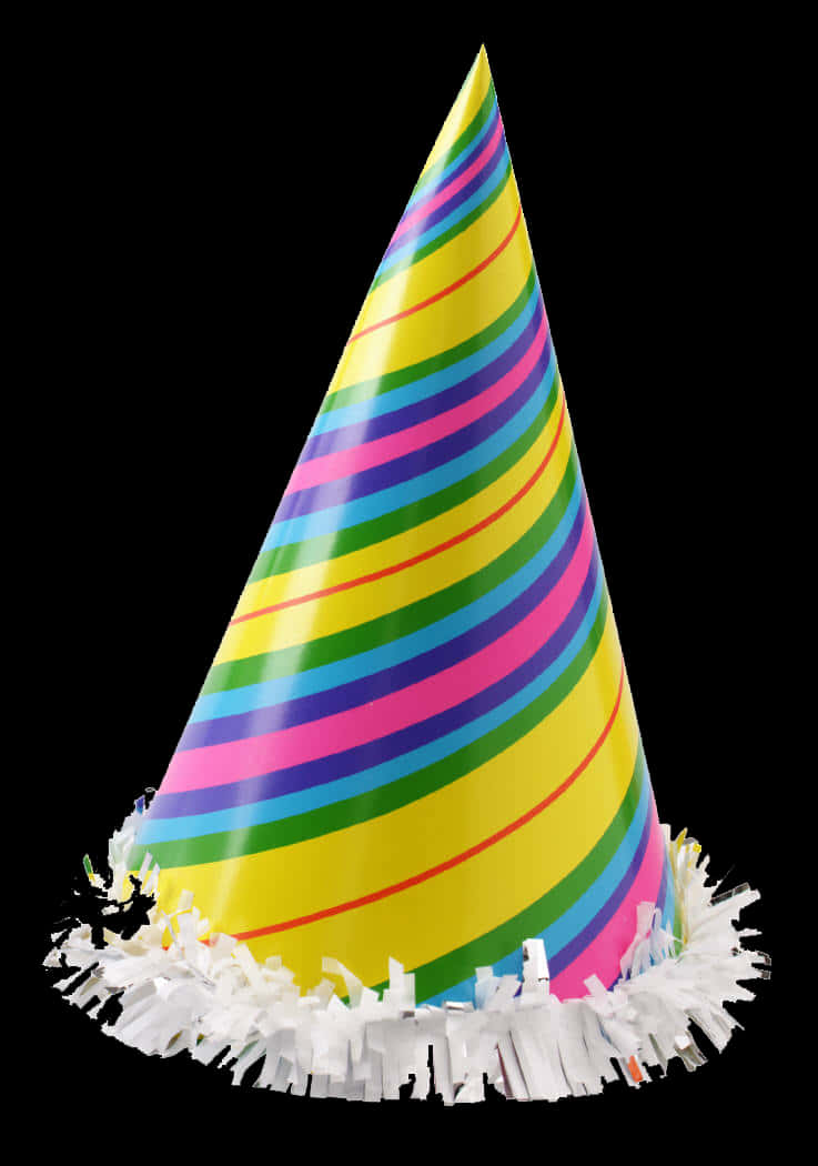 Colorful Striped Party Hat