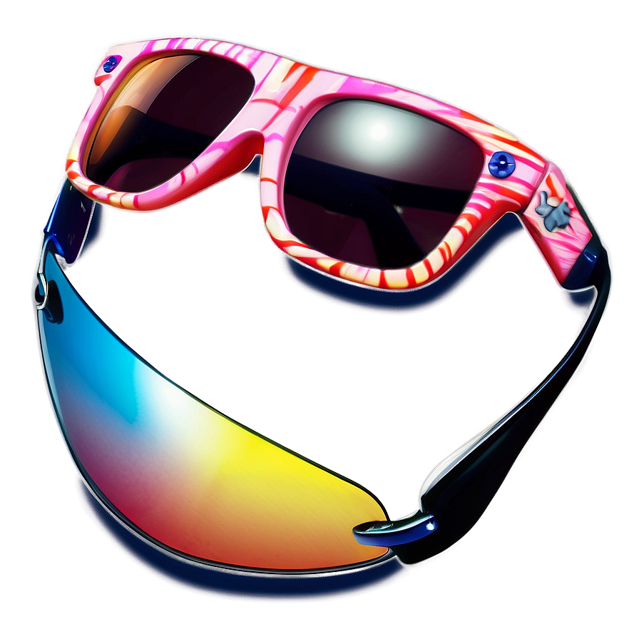 Colorful Sunglasses Floating Design