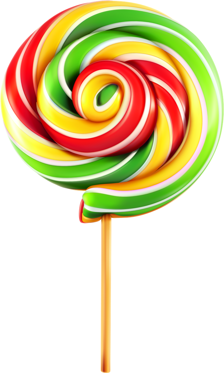 Colorful Swirl Lollipop