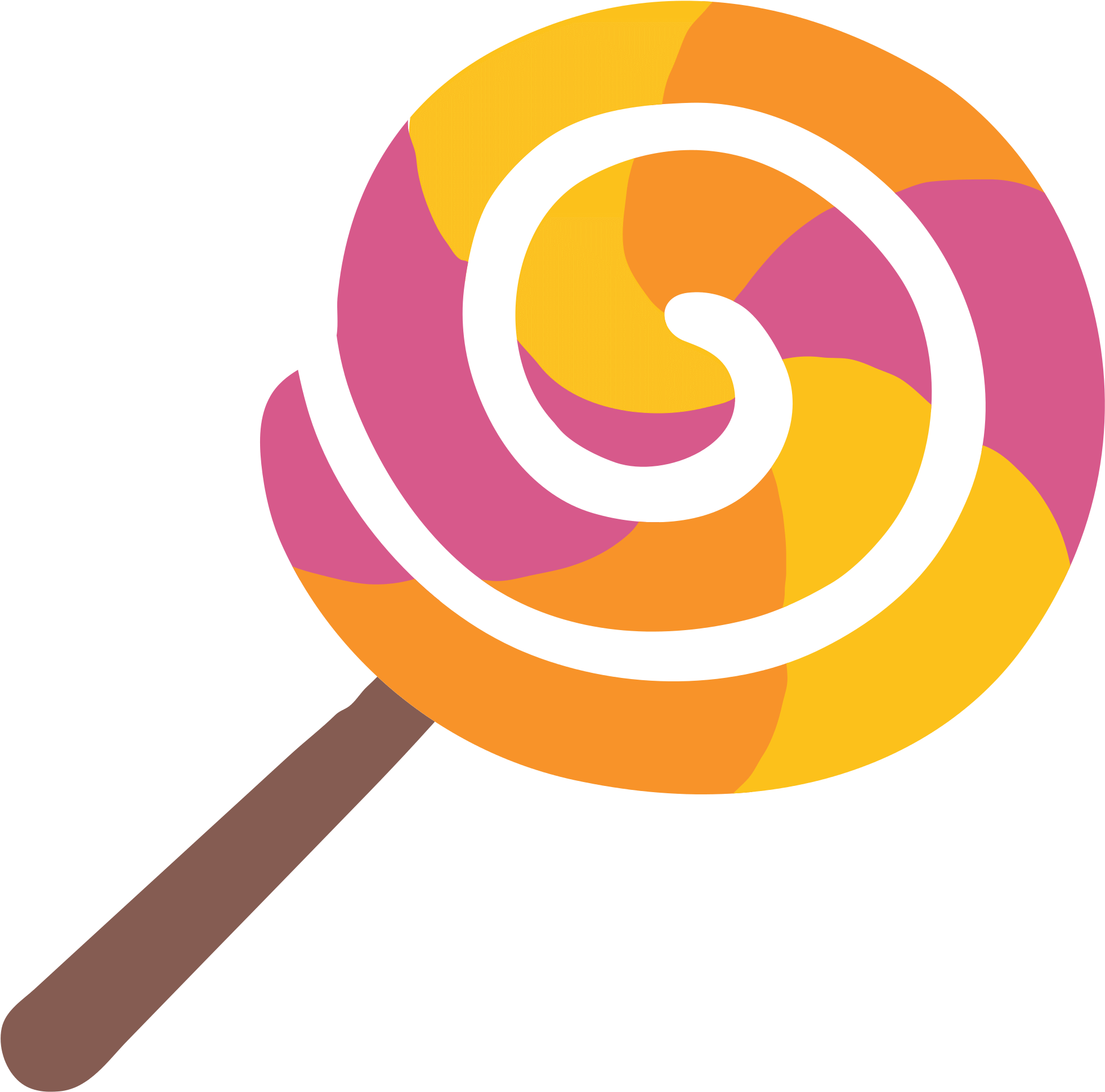 Colorful Swirl Lollipop Illustration