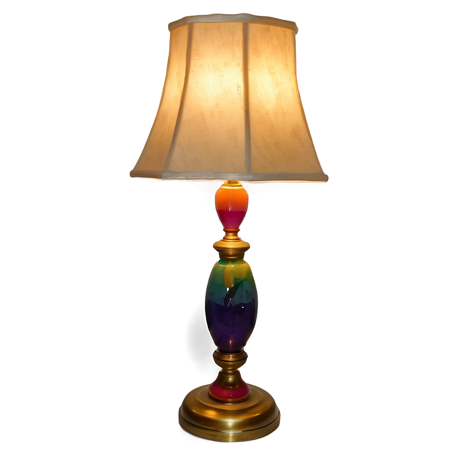 Colorful Table Lamp Png Wrn