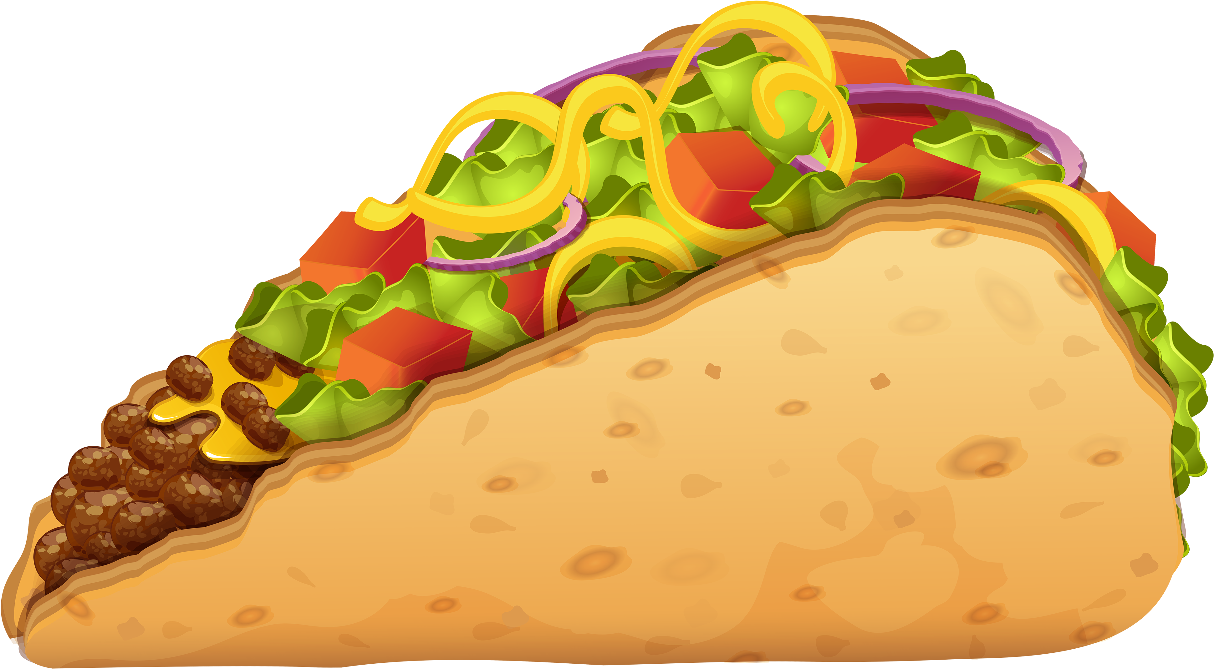 Colorful Taco Illustration