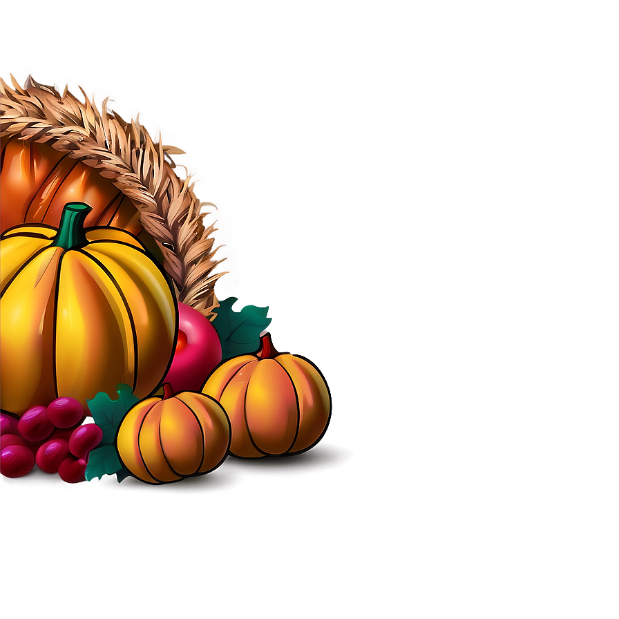 Colorful Thanksgiving Cornucopia Png Euu