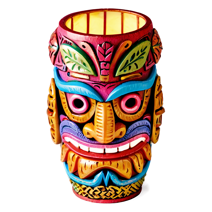 Colorful Tiki Lanterns Png Fxv