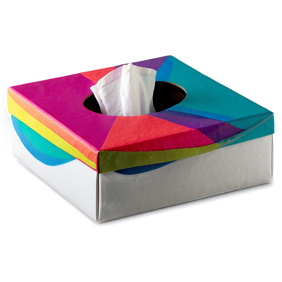 Colorful Tissue Box Png Juy69