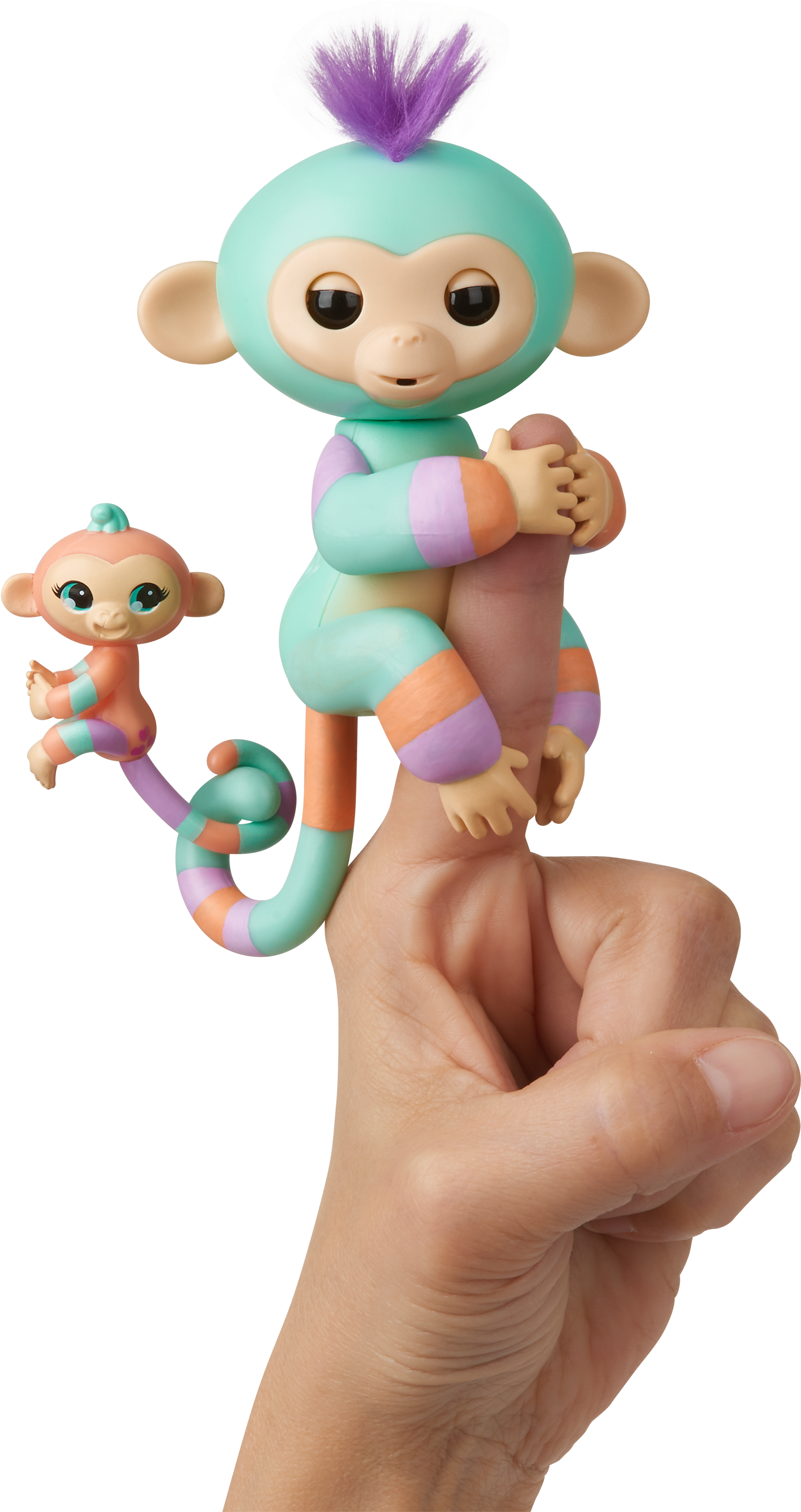 Colorful Toy Monkeyson Finger