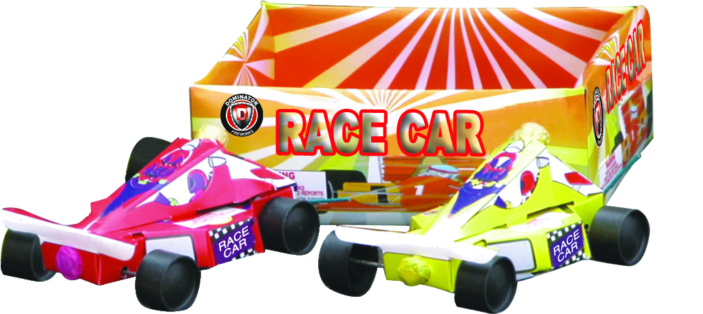 Colorful Toy Race Cars Packaging