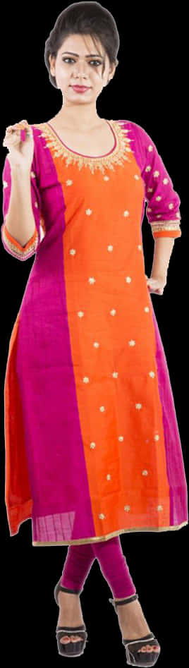 Colorful Traditional Kurti Design