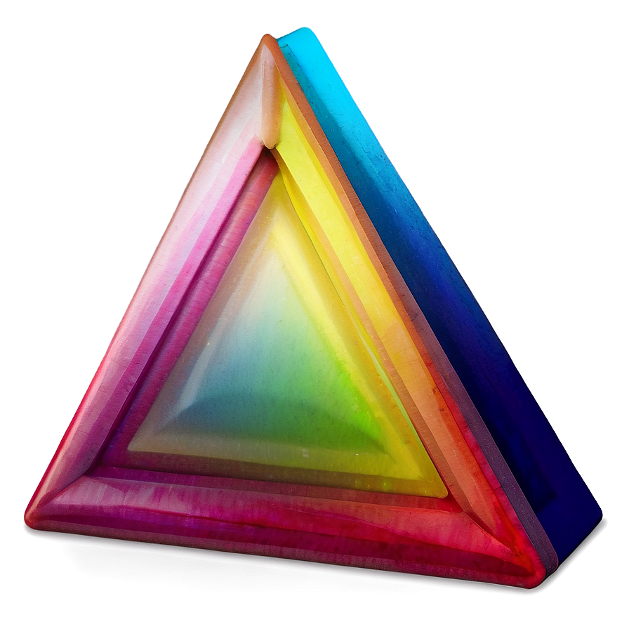 Colorful Triangle Art Png Eag46