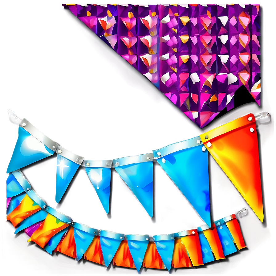 Colorful Triangle Banner Clipart Png Fxr48