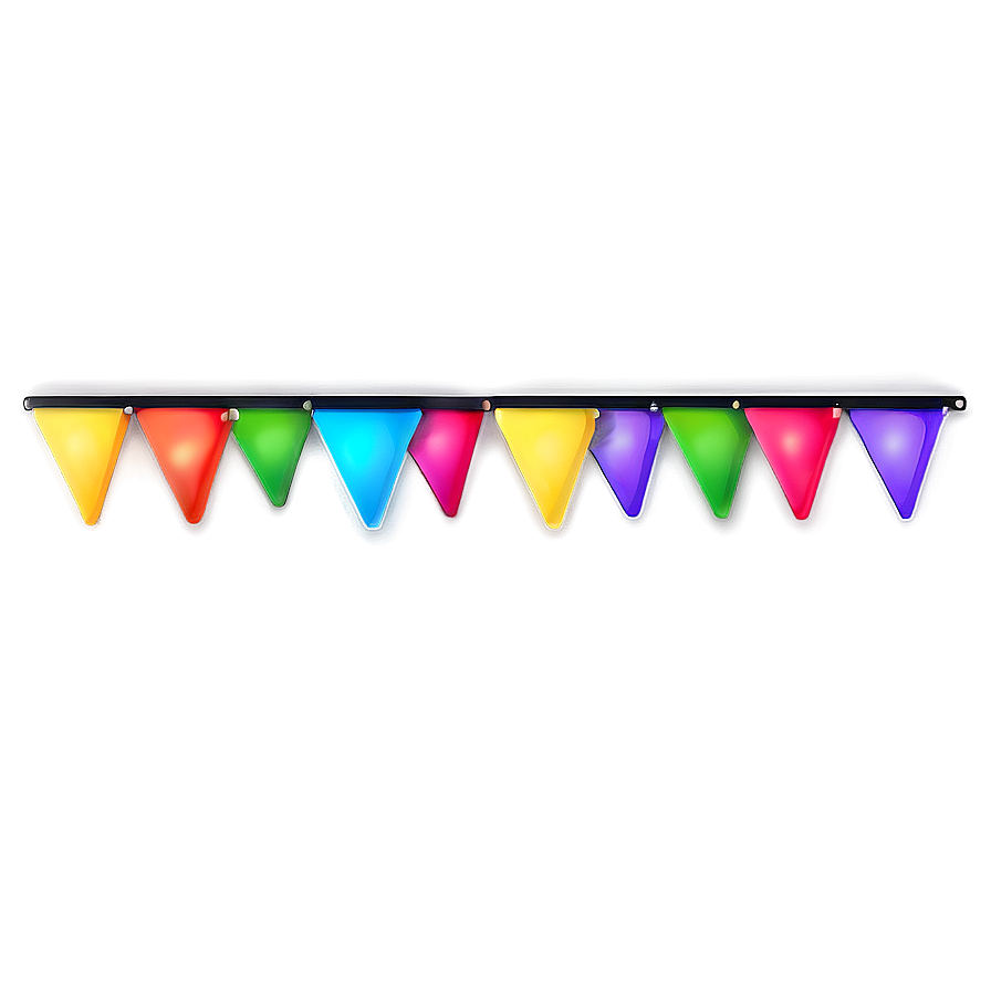 Colorful Triangle Banner Clipart Png Wcx