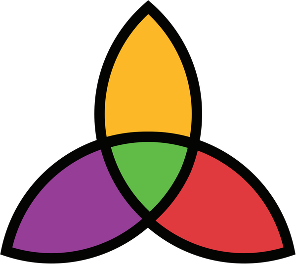 Colorful Triquetra Symbol