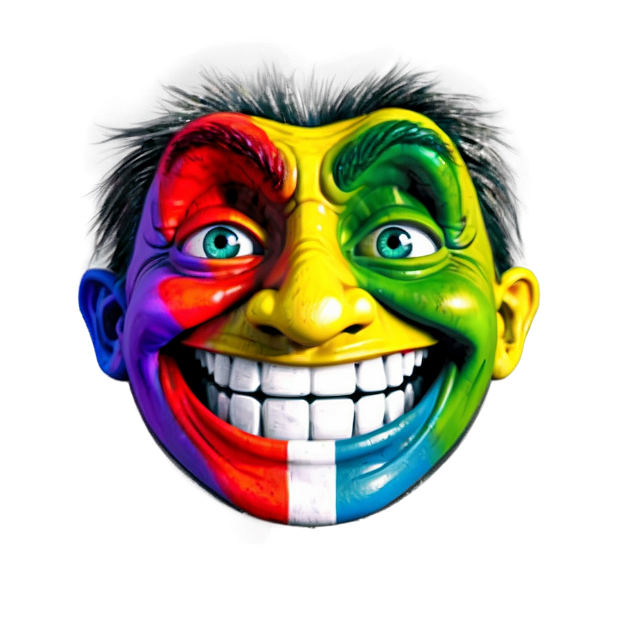 Colorful Trollface Png 05232024