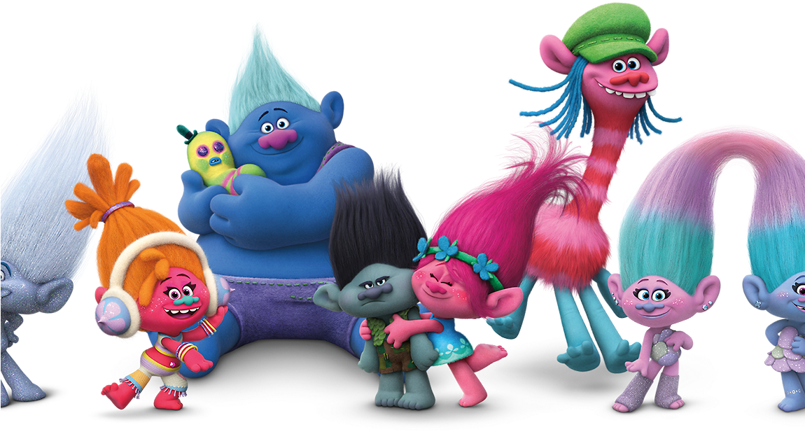 Colorful_ Trolls_ Characters_ Group