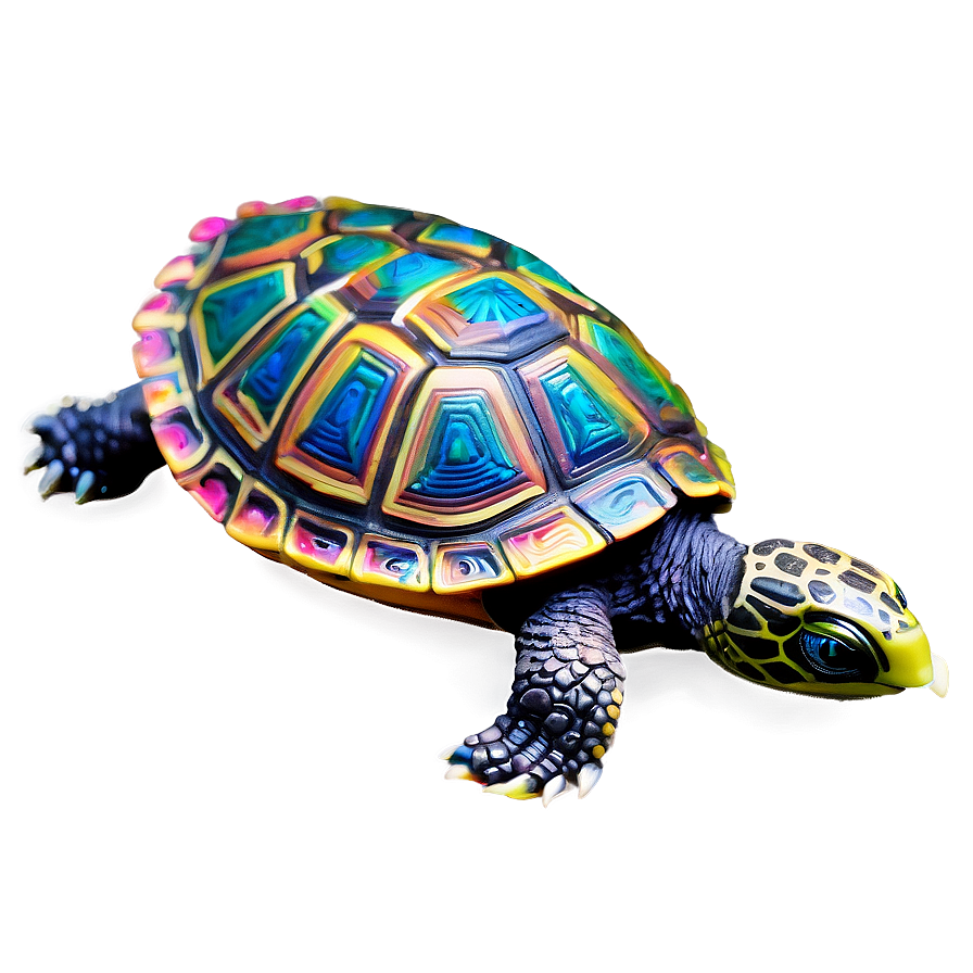 Colorful Turtle Artwork Png 95