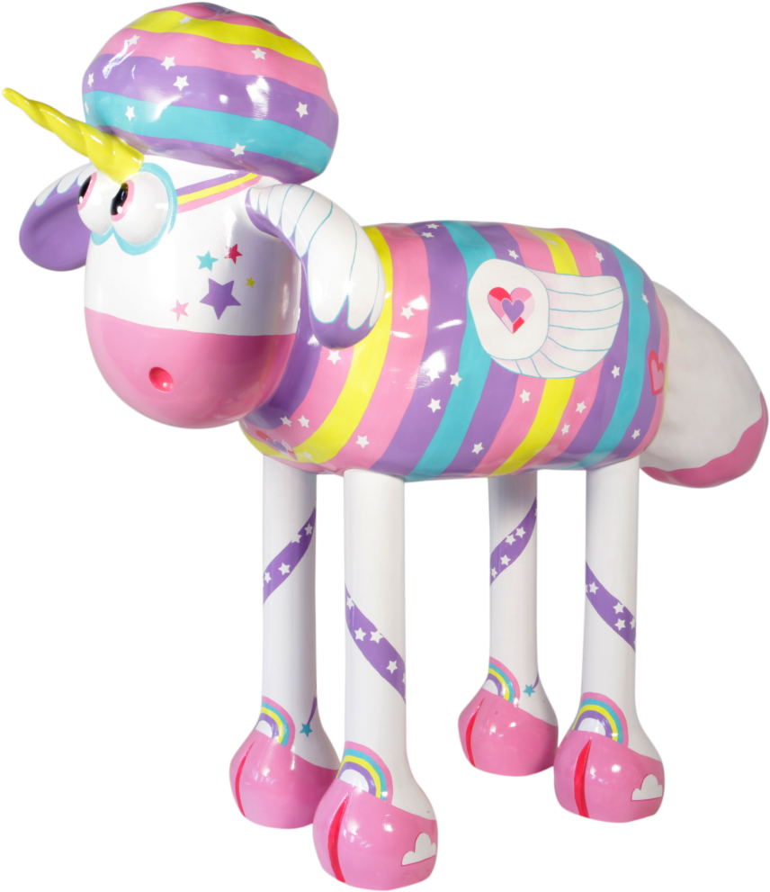 Colorful Unicorn Sheep Inflatable