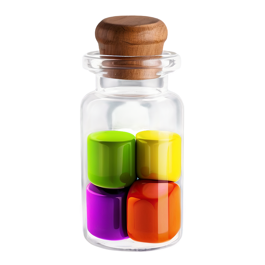 Colorful Vial Png 06122024