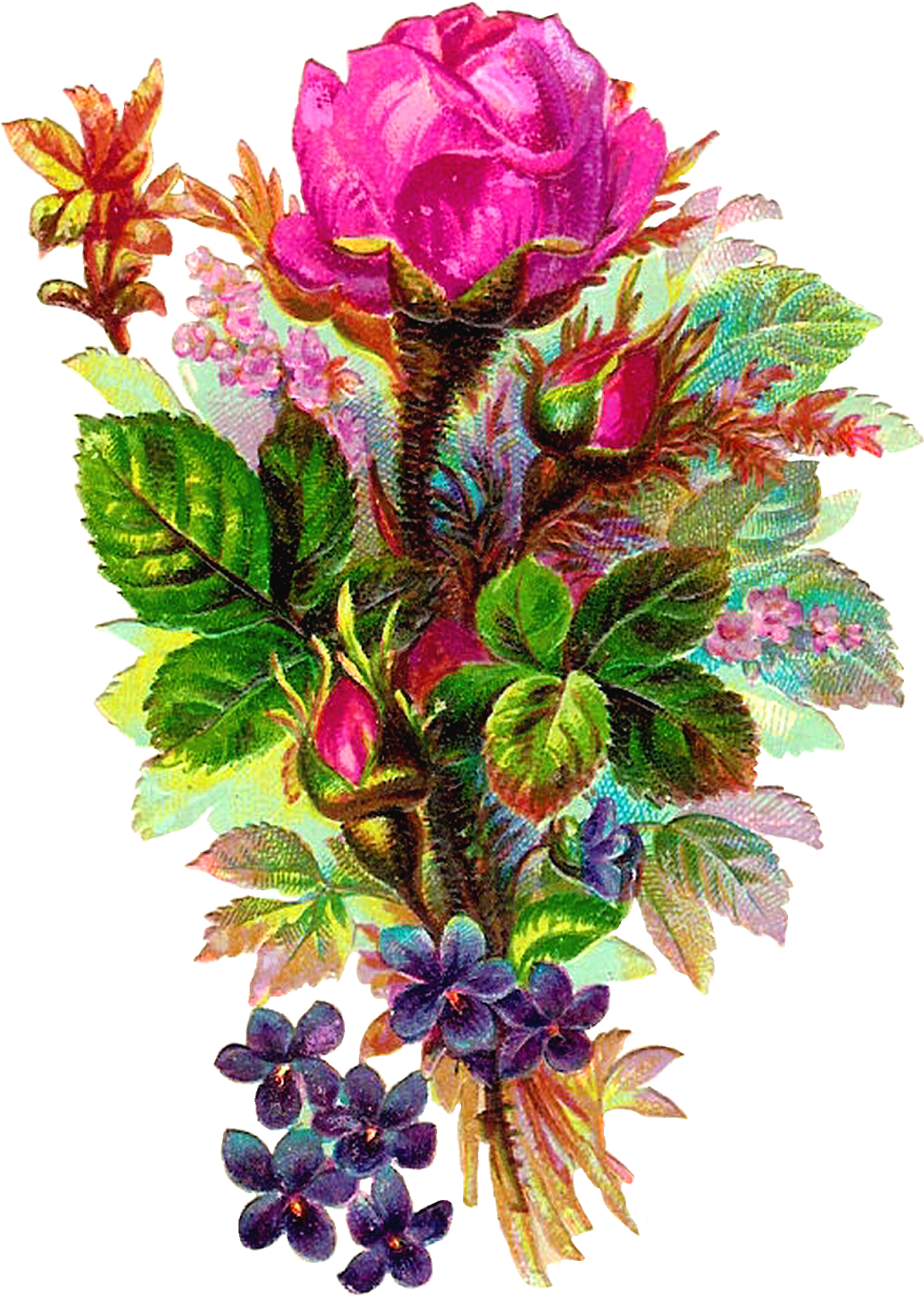Colorful Vintage Floral Arrangement