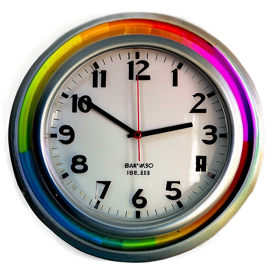 Colorful Wall Clock Png 96