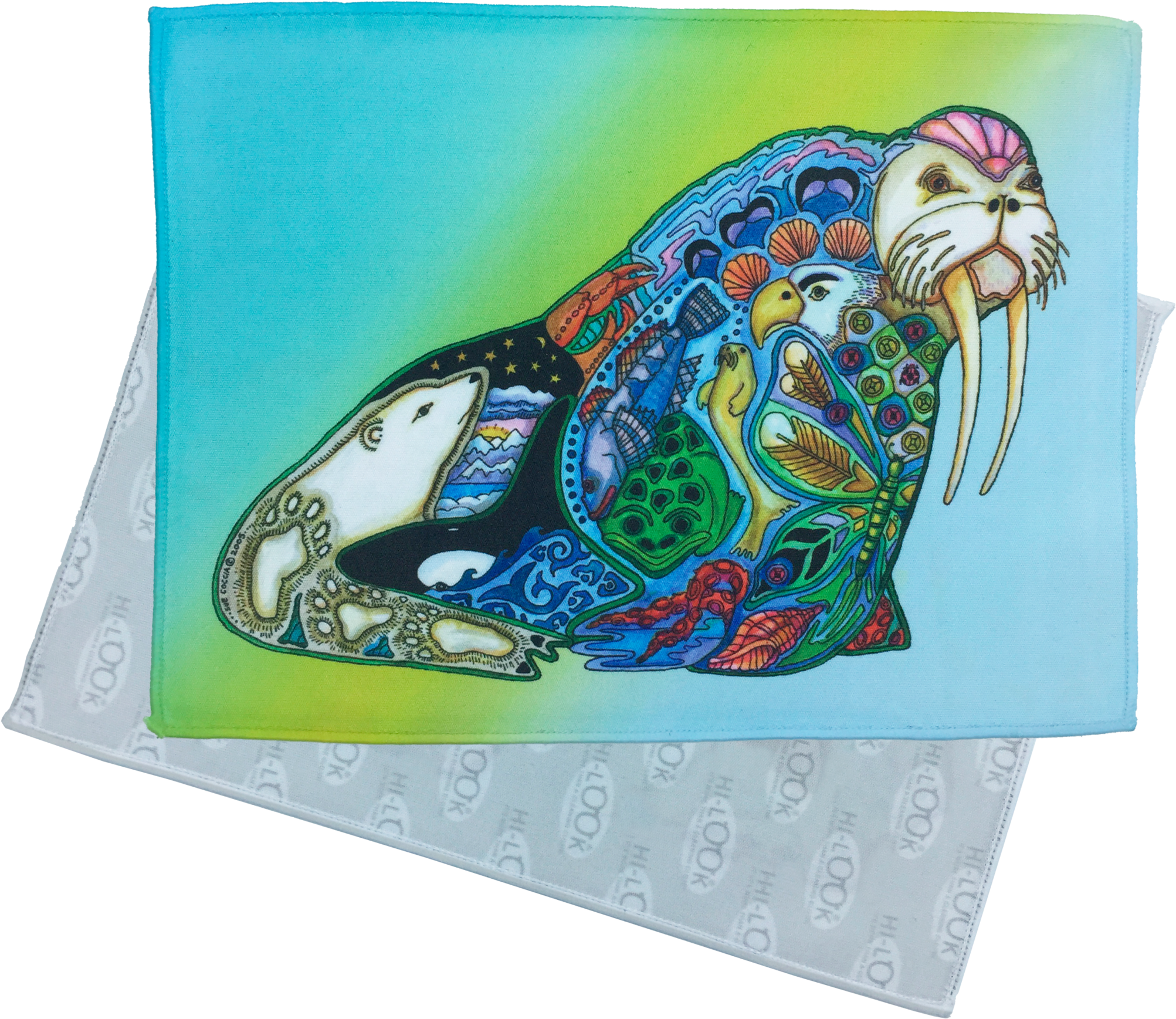 Colorful Walrus Artwork Face Mask