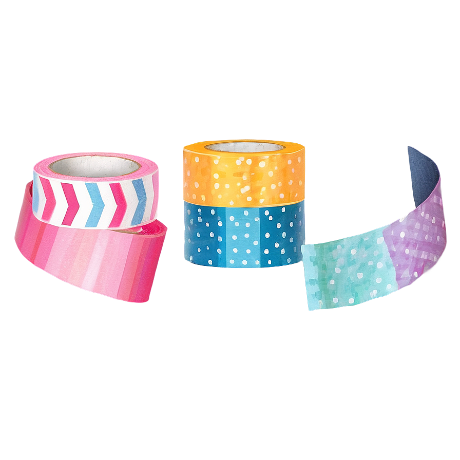 Colorful Washi Tape Png Nie92