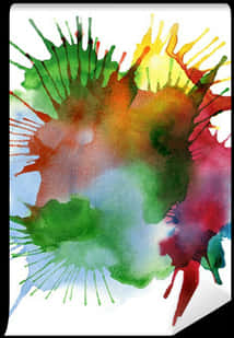 Colorful Watercolor Splash Transparent Background