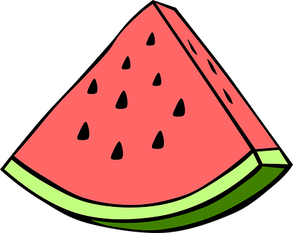 Colorful Watermelon Slice Clipart