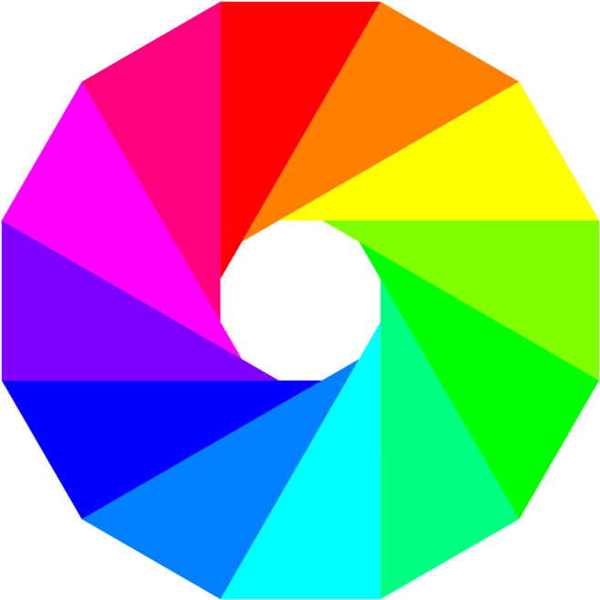 Colorful Wheel Graphic