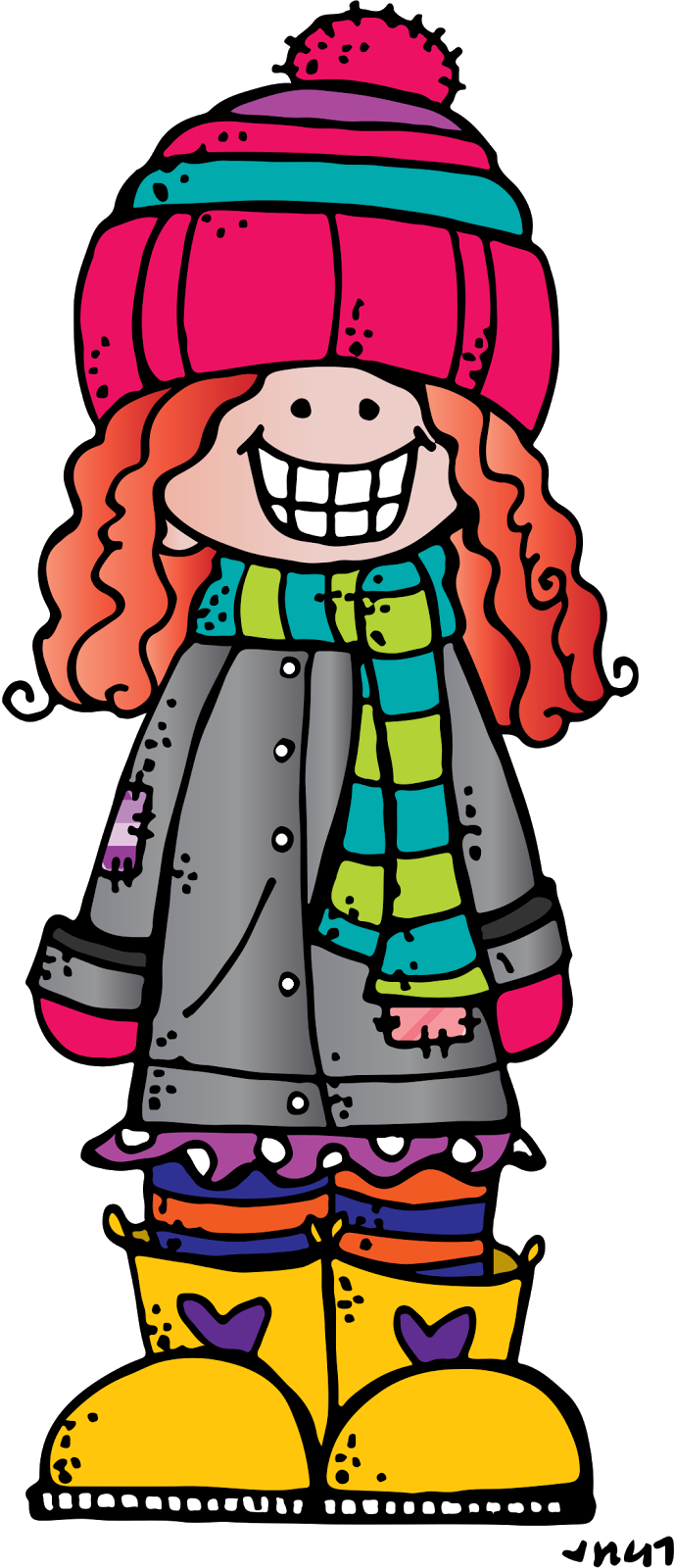 Colorful Winter Clothing Cartoon