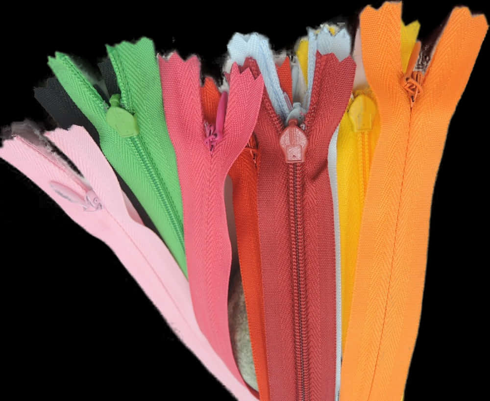 Colorful Zippers Fan Display
