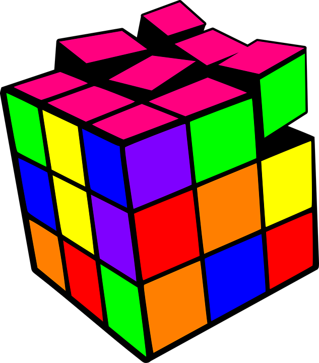 Colorful3 D Rubiks Cube Illustration