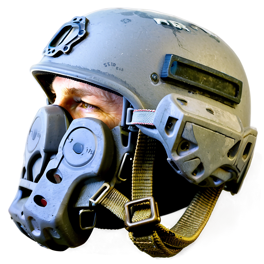 Combat Helmet With Communication Gear Png Ned