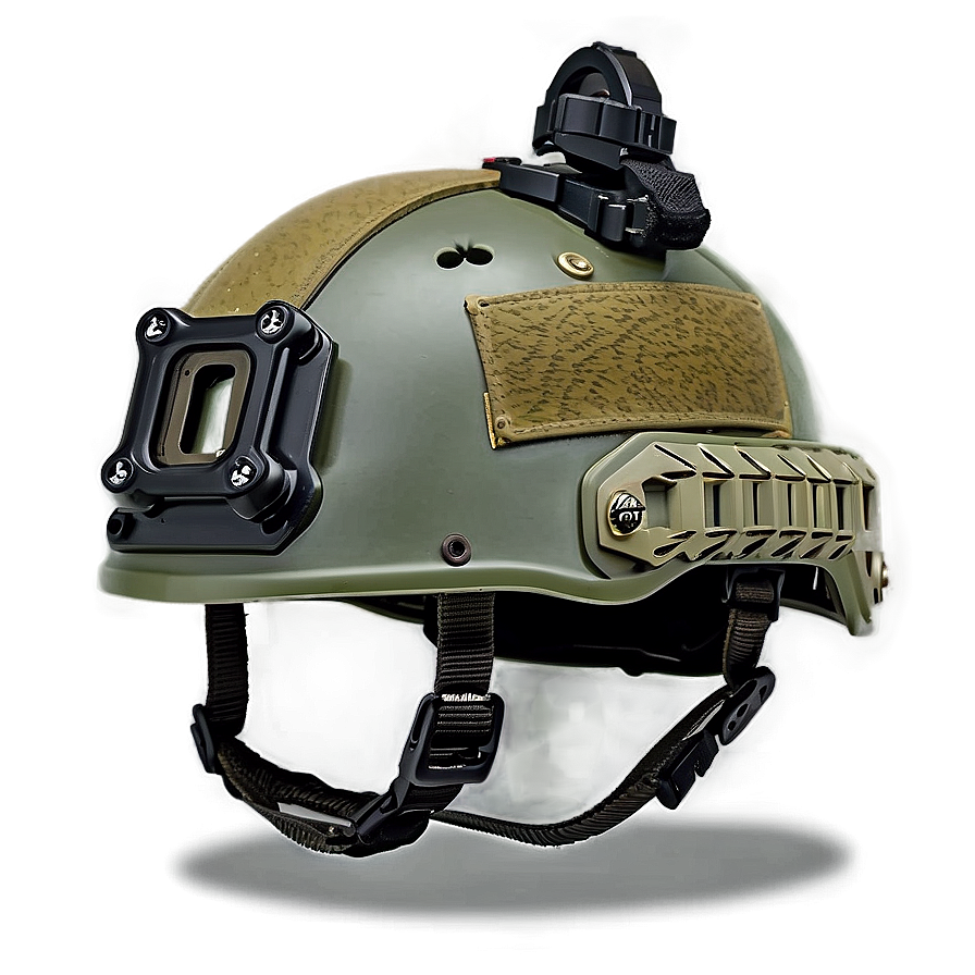 Combat Helmet With Gopro Mount Png Eqb33