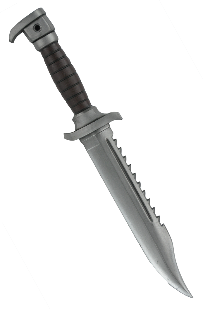 Combat Knife Isolatedon Gray