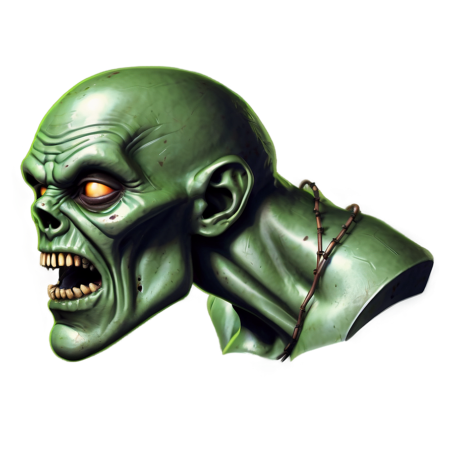 Comic Style Zombie Head Png Yyi49