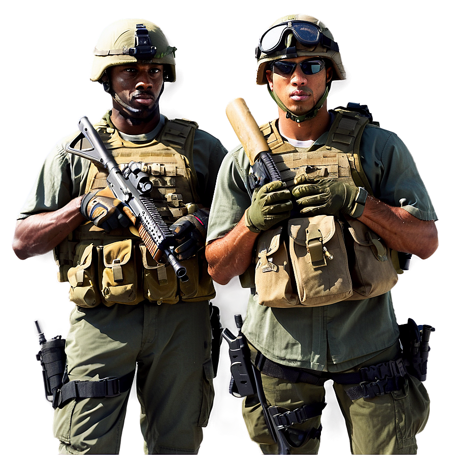 Commando Squad Soldiers Png Egc