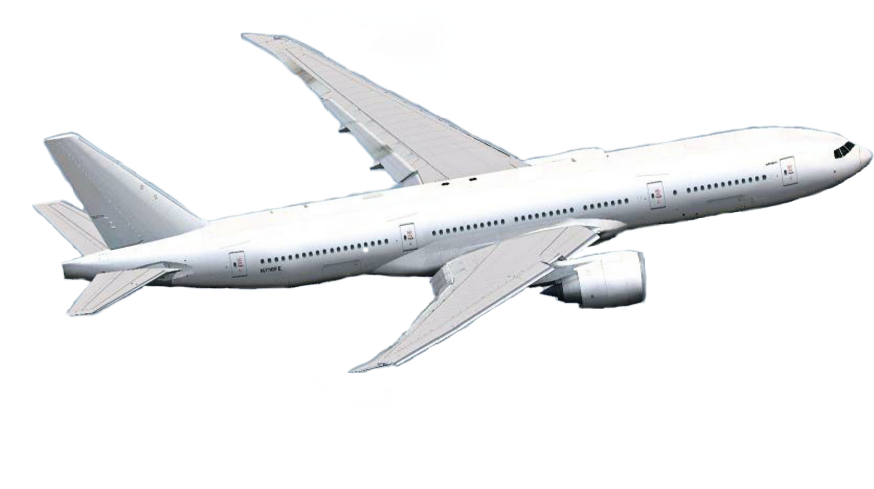 Commercial Airplane Isolated