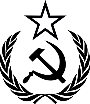 Communist Star Dark Background