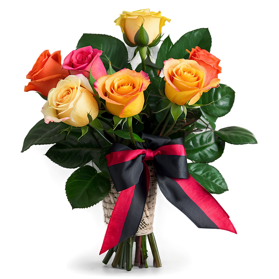 Compact Roses Bouquet Png 74