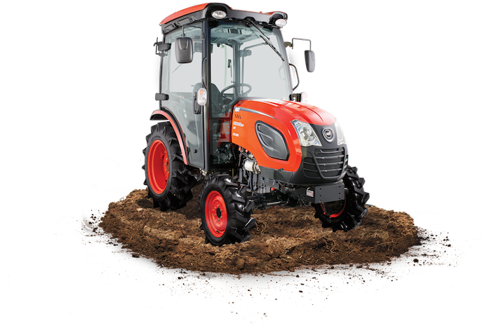 Compact Utility Tractoron Soil