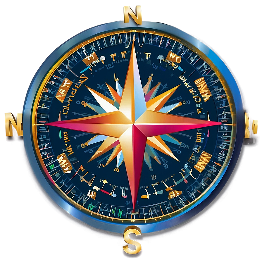 Compass Engraving Style Png Qwd