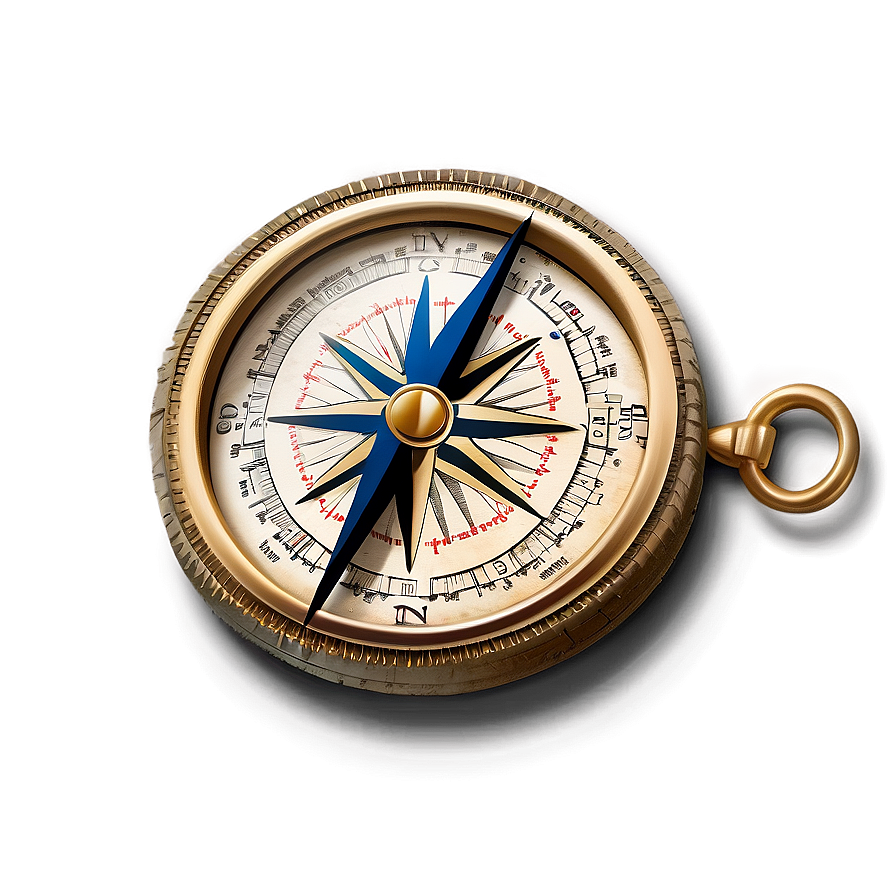 Compass In The Sand Png 1
