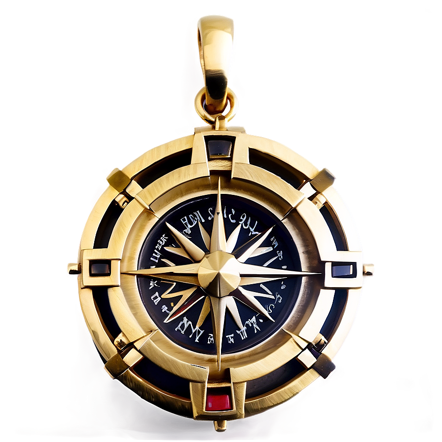 Compass Pendant Png Qpc21